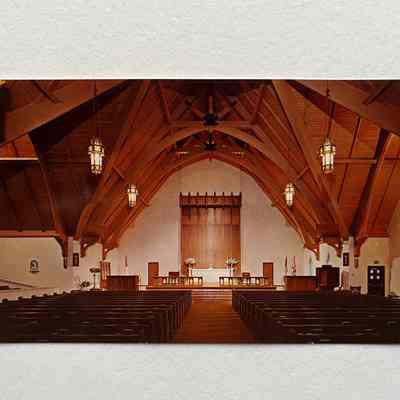 Postcard interior Christ Church Parish Episcopal, c. 1980s