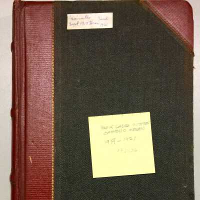 Minutes of the Young Ladies' Institute, 1919-1921