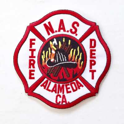 Fireman's uniform patch, Naval Air Station, Alameda, prior 1997
