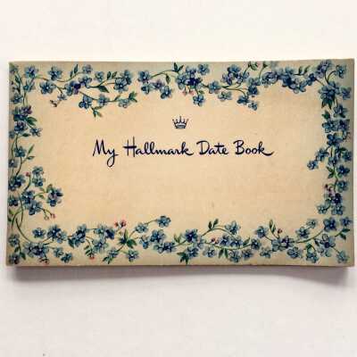 Hallmark Calendar Date Booklet issued by the Santa Clara Pharmacy, 1950