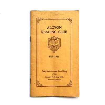 Forty-sixth annual Yearbook Alcyon Reading Club, 1950-1951