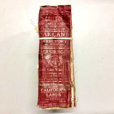 Polk-Husted Directory for Oakland-Berkeley-Alameda for 1912