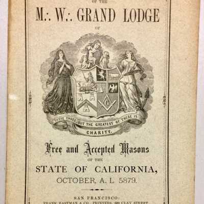 C. Proceedings Grand Lodge Masons, 1879.