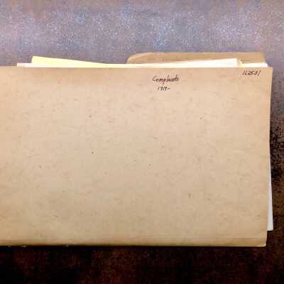 Folder with complaints from residents to the City Manager, 1919-1920