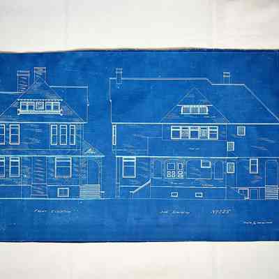 Blueprints to 915 Grand Street, 1891