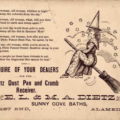 Advertising Card Dietz Crumb and Dust Pan, c. 1900