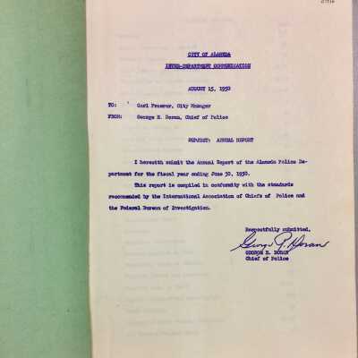 Police Department Annual Report, 1949-1950
