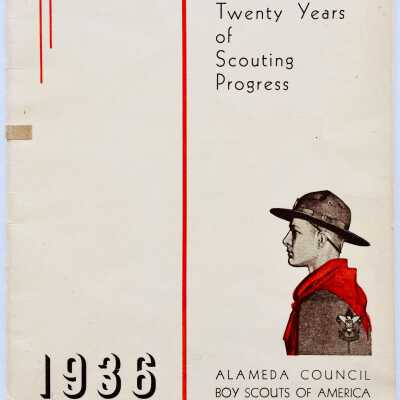 Booklet of 20 year anniversary of Scouting in Alameda, 1936