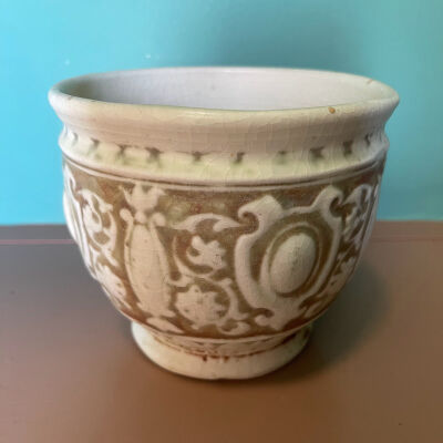 Sepia neoclassical pottery vase, c. 1920