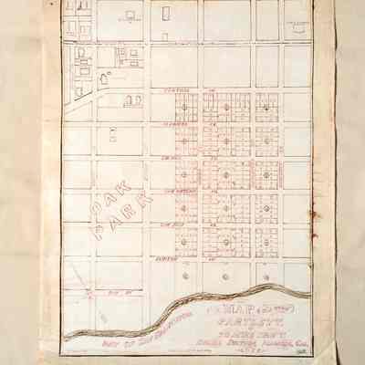 Subdivision Map 'Bartlett 50 Acre Tract, Encinal Station', 1877