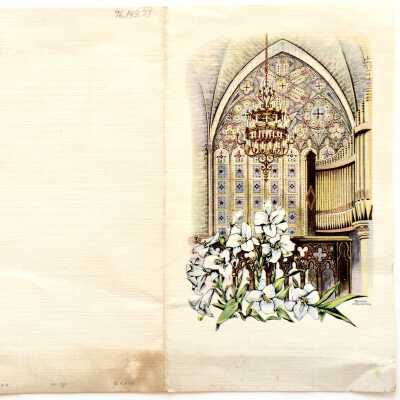 Booklet with Calendar of services, Holy Week and Easter 1938