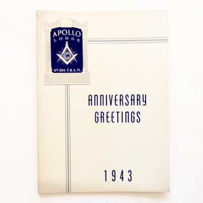 Anniversary Greetings from the Apollo Lodge, 1943