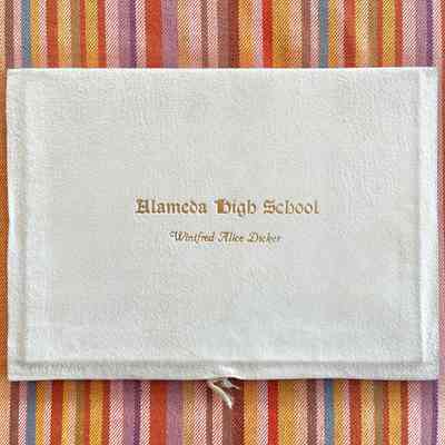 Alameda High School and cover of Winifred Alice Dicker, 1926