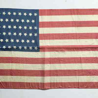 American Flag from Clark Family home, 1907-1912