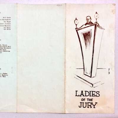 Program Alameda High School performance, 'Ladies of the Jury', 1958