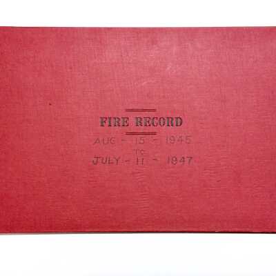 Fire Department Record of Fires Ledger, 1945-1947