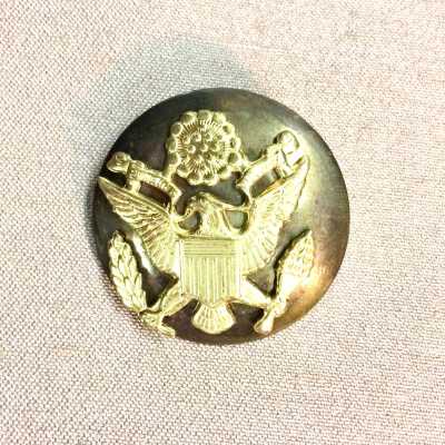 U.S. Army Dress Cap Insignia of Fred W. Krueger, 1941-1945