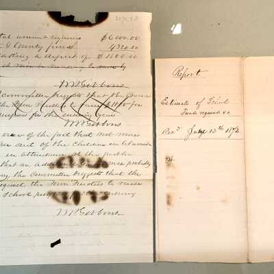Alameda Schools budget, 1872