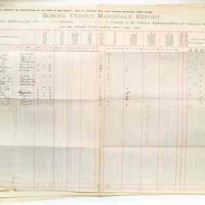 School Census Marshal's Report, Lincoln School, 1890