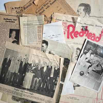 Memorabilia of Anthony 'Joe' Corboline alias Joe Ketchel, -1978
