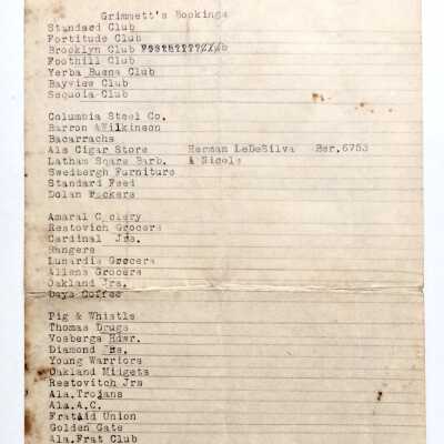 Menu from the Paras Grill, 1931