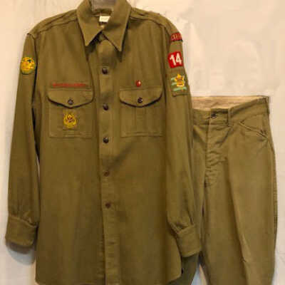 Alameda Boy Scouts Troop 14 uniform of Keith Storm, c. 1940s