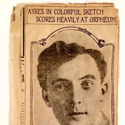 Clipping 'Ayres in Colorful Sketch Scores Heavy At Orpheum', c. early 1900s