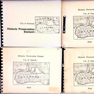 Report and drafts 'Historical Preservation Element', 1980