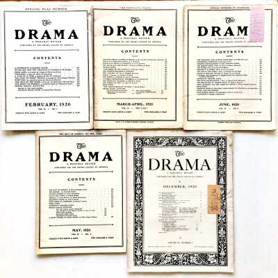 Editions of 'The Drama' magazine, 1920