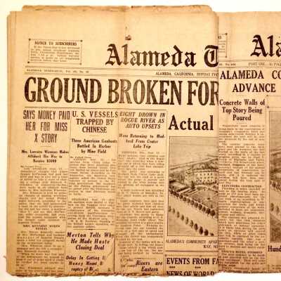 Clippings about Construction Alameda Community Hotel', 1926