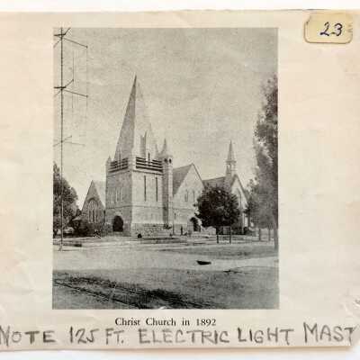 Clipping about Christ Episcopal Church, 1892