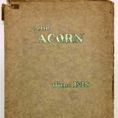 June 1916 Alameda High School 'Acorn' Yearbook of Otto Rittler