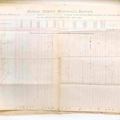 School Census Marshal's Report, Porter School, 1888