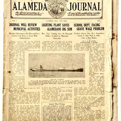 Alameda Municipal Journal, May 1920 edition