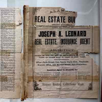 Monthly Real Estate Flyer issued by Joseph A. Leonard, 1890