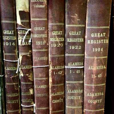 Great Registers of Primary Elections, Alameda Co, Alameda City, 1914-1924