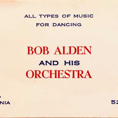 Business card for Bob Alden and Orchestra, c. 1960s-1970s