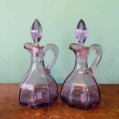 Cruets (Oil and Vinegar) from the O'Hare family of 1808 Pearl Street, early 1900s