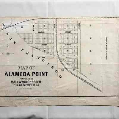 Subdivision map of area at Main and Winchester, c. 1870s