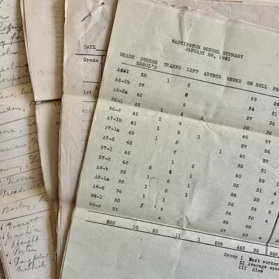 Record of Promotions for Alameda Schools, 1921-1926