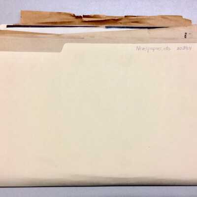 Folder of clippings collected by Dick Branchaud, c. 1980s