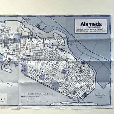 Map published by Alameda Magazine, ca. 1998