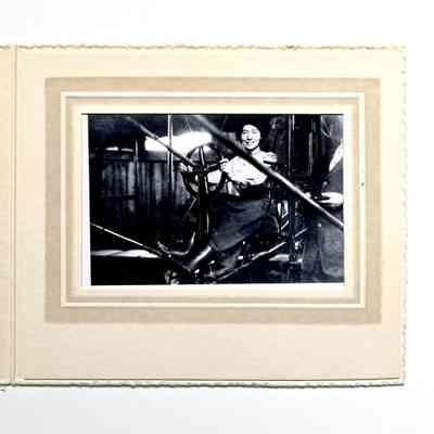 Photo of Ethel Jean Kibbe, aviatrix and co-founder EBRP District, and correspondence, 1911-1912