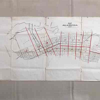 Map of Alameda, 1906, E. C. Prather Company Surveyor