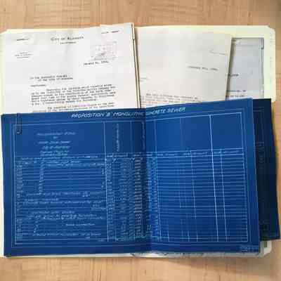 Folder with Sewage contracts, and papers relating to Tibbits-Pacific Co., 1994