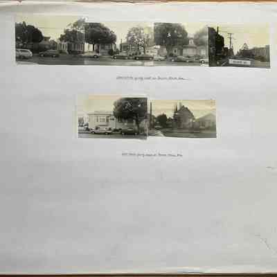 Yellowing of some photos likely due to use of non-archival quality glue.