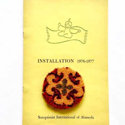Program Soroptimist International installation dinner, 1976-1977