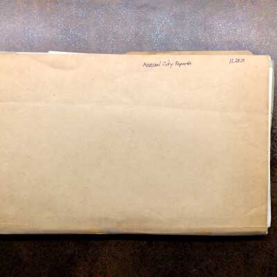 Folder with copies of correspondence about operating statistics, 1918-1919