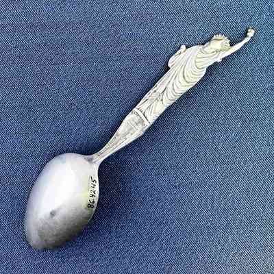 Statue of Liberty souvenir teaspoon from the Meyers family, c. 1900