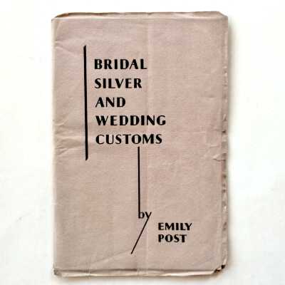 'Bridal Silver and Wedding Customs', with list of received gift items, 1929